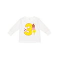 thumbnail image 1 of Inktastic Ice Cream Third Birthday Pink Boys or Girls Long Sleeve Toddler T-Shirt, 1 of 5