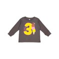 thumbnail image 1 of Inktastic Ice Cream Third Birthday Pink Boys or Girls Long Sleeve Toddler T-Shirt, 1 of 5