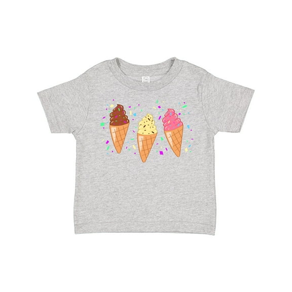 Inktastic Ice Cream Trio with Sprinkles Boys or Girls Toddler T-Shirt