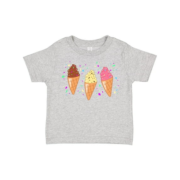 Inktastic Ice Cream Trio with Sprinkles Boys or Girls Toddler T-Shirt