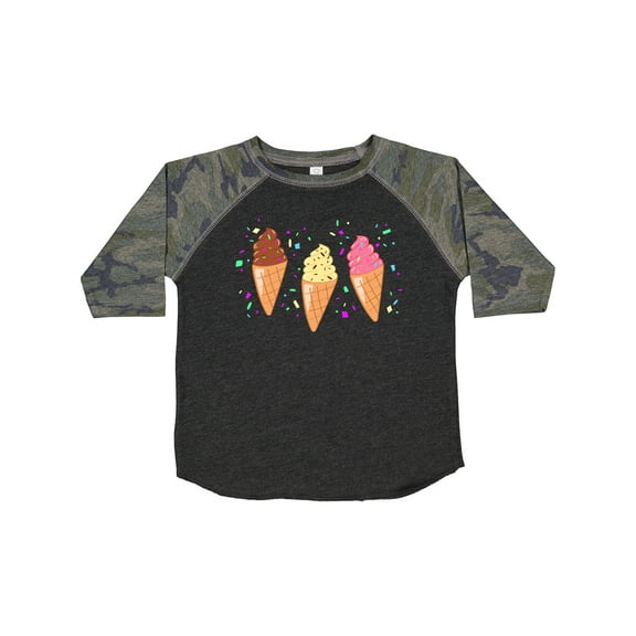 Inktastic Ice Cream Trio with Sprinkles Boys or Girls Toddler T-Shirt