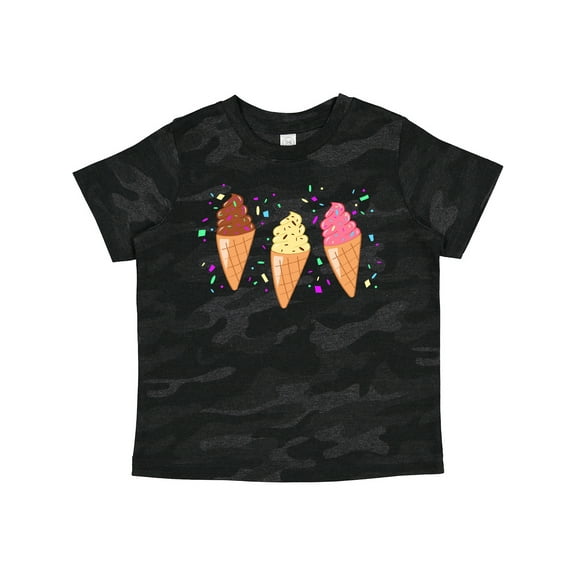 Inktastic Ice Cream Trio with Sprinkles Boys or Girls Toddler T-Shirt