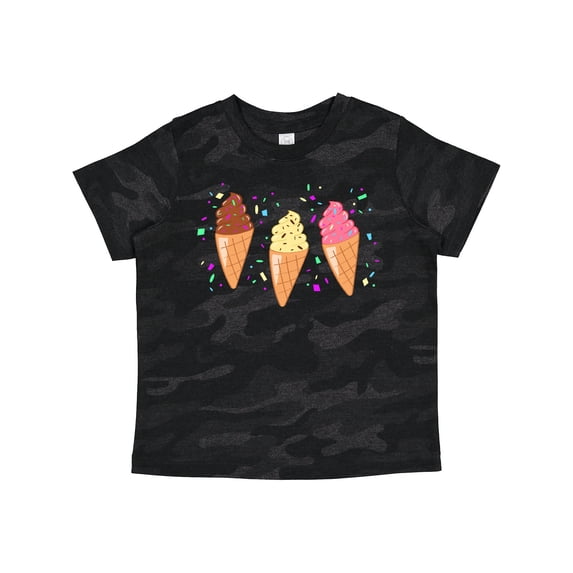 Inktastic Ice Cream Trio with Sprinkles Boys or Girls Toddler T-Shirt