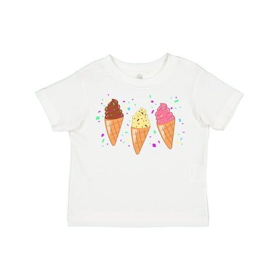 Inktastic Ice Cream Trio with Sprinkles Boys or Girls Toddler T-Shirt