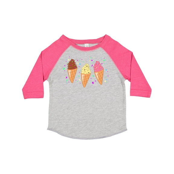 Inktastic Ice Cream Trio with Sprinkles Boys or Girls Toddler T-Shirt
