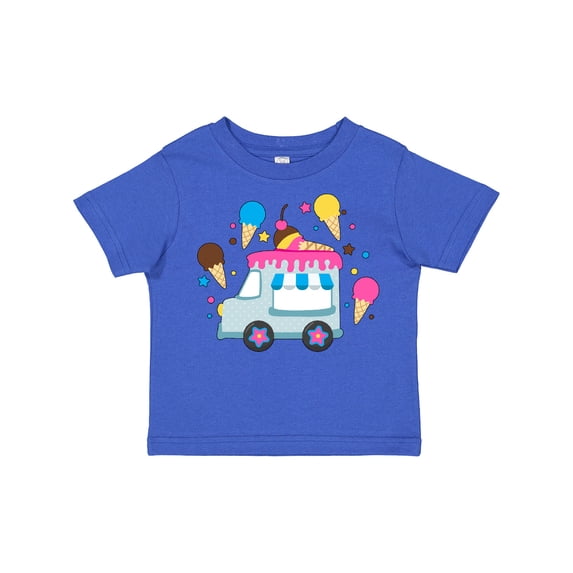 Inktastic Ice Cream Truck with Ice Cream Cones Boys or Girls Toddler T-Shirt