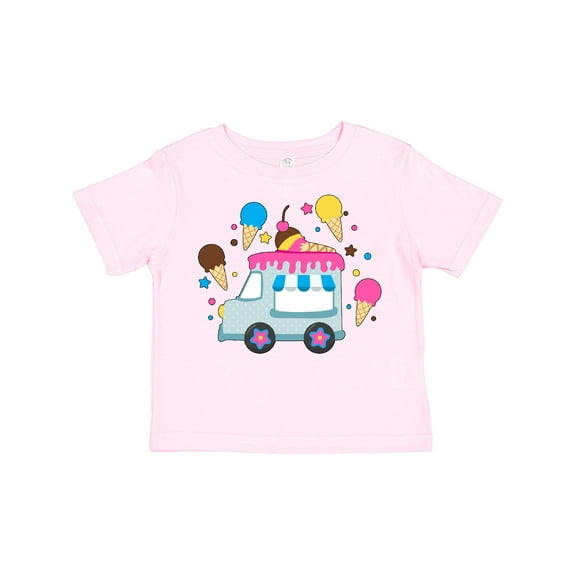 Inktastic Ice Cream Truck with Ice Cream Cones Boys or Girls Toddler T-Shirt