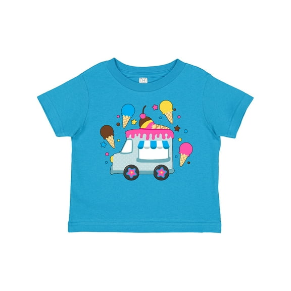 Inktastic Ice Cream Truck with Ice Cream Cones Boys or Girls Toddler T-Shirt
