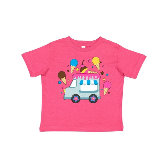 Inktastic Ice Cream Truck with Ice Cream Cones Boys or Girls Toddler T-Shirt