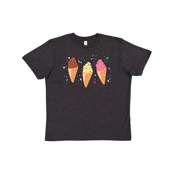 Inktastic Ice Cream trio with sprinkles Youth T-Shirt