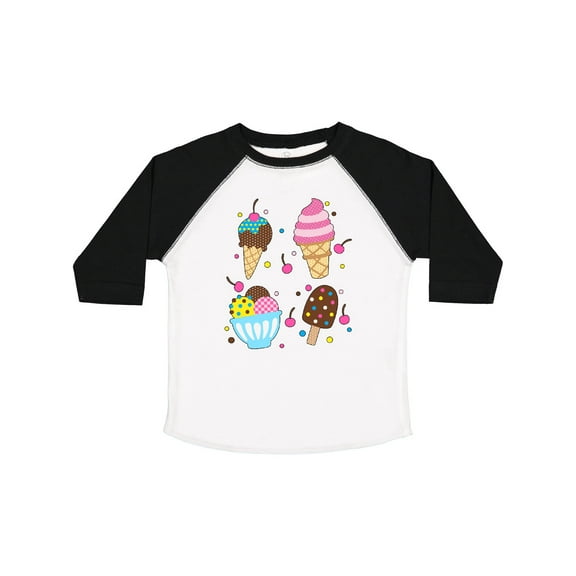 Inktastic Ice Cream with Patterns Boys or Girls Toddler T-Shirt