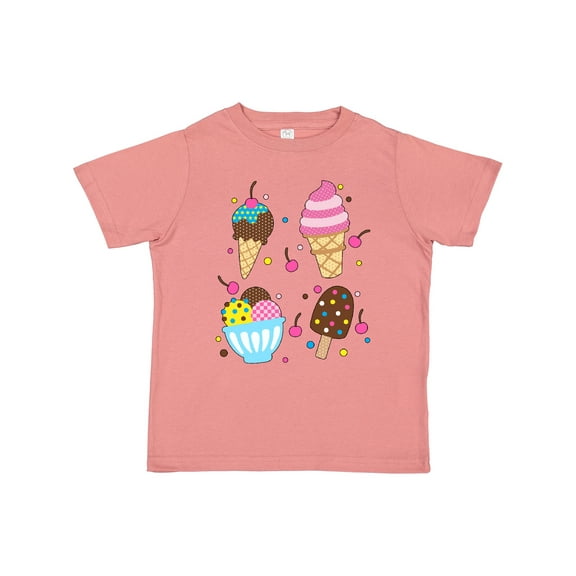 Inktastic Ice Cream with Patterns Boys or Girls Toddler T-Shirt