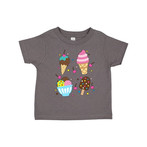 Inktastic Ice Cream with Patterns Boys or Girls Toddler T-Shirt