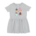 thumbnail image 1 of Inktastic Ice Cream with Patterns Girls Toddler Dress, 1 of 5
