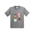 thumbnail image 1 of Inktastic Ice Cream with Patterns Youth T-Shirt, 1 of 5