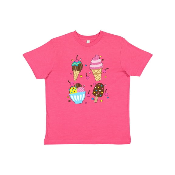 Inktastic Ice Cream with Patterns Youth T-Shirt