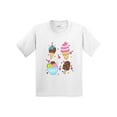 thumbnail image 1 of Inktastic Ice Cream with Patterns Youth T-Shirt, 1 of 5