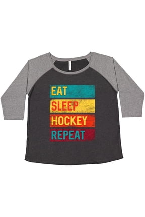 Ice Hockey Eat Sleep Hockey Repeat Women's Plus Size T-Shirt