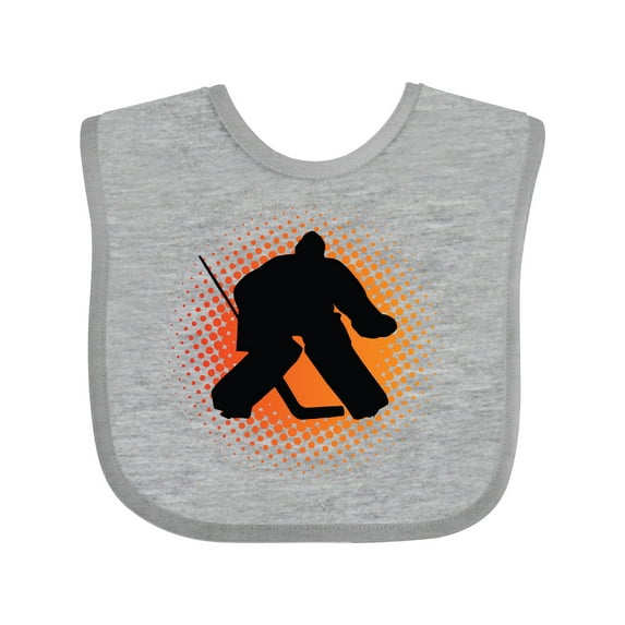 Inktastic Ice Hockey Goalie Sports Boys or Girls Baby Bib