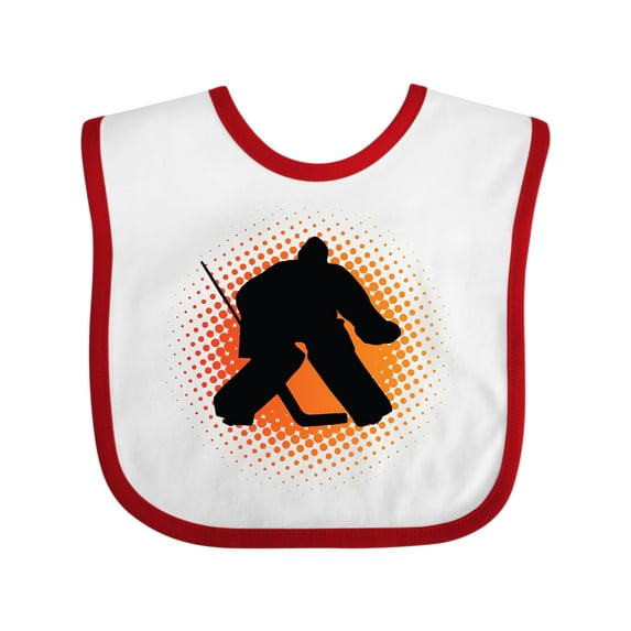 Inktastic Ice Hockey Goalie Sports Boys or Girls Baby Bib