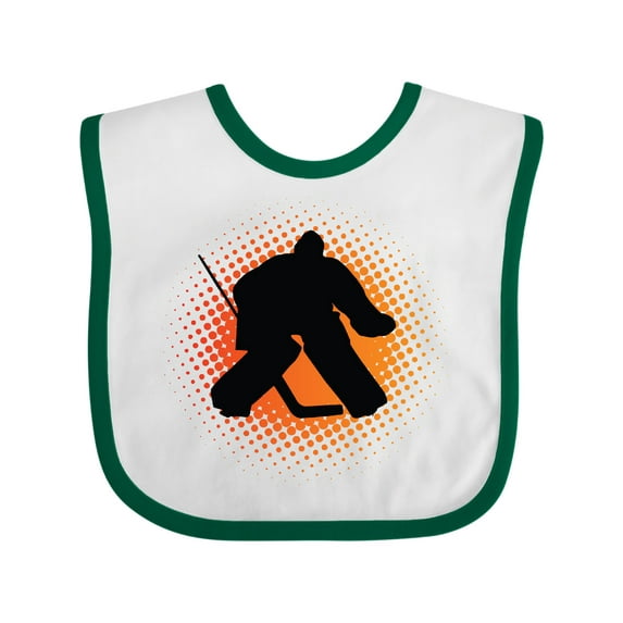 Inktastic Ice Hockey Goalie Sports Boys or Girls Baby Bib