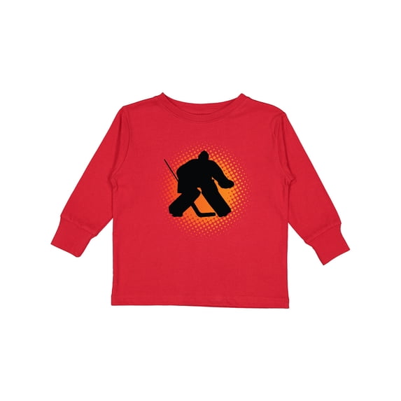 Inktastic Ice Hockey Goalie Sports Boys or Girls Long Sleeve Toddler T-Shirt