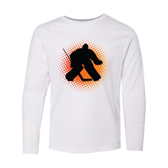 Inktastic Ice Hockey Goalie Sports Long Sleeve Youth T-Shirt