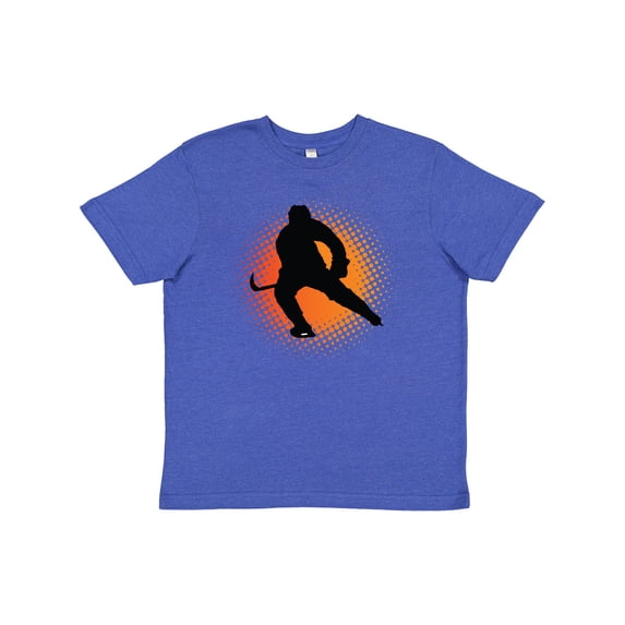 Inktastic Ice Hockey Silhouette Youth T-Shirt