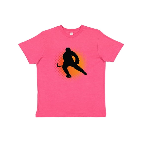 Inktastic Ice Hockey Silhouette Youth T-Shirt