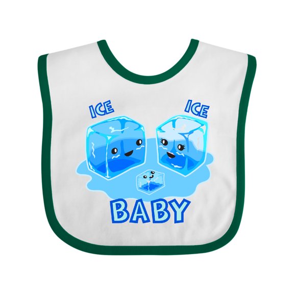 Inktastic Ice Ice Baby Boys or Girls Baby Bib