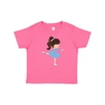 thumbnail image 1 of Inktastic Ice Skating Girl, Brown Hair Girls Baby T-Shirt, 1 of 5