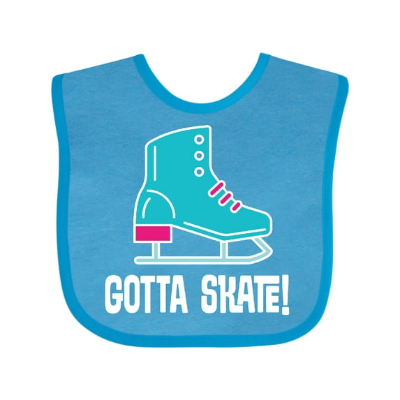 Inktastic Ice Skating Gotta Skate Boys or Girls Baby Bib