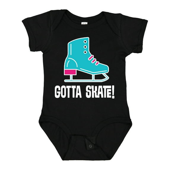 Inktastic Ice Skating Gotta Skate Boys or Girls Baby Bodysuit