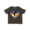 thumbnail image 1 of Inktastic Ice Skating Watercolor Heart Girls Girls Toddler T-Shirt, 1 of 5