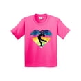 thumbnail image 1 of Inktastic Ice Skating Watercolor Heart Girls Youth T-Shirt, 1 of 5