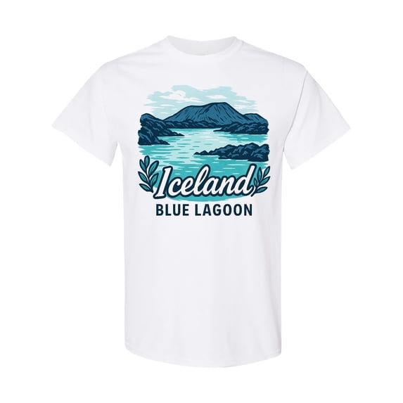Inktastic Iceland Blue Lagoon Scenic Landscape T-Shirt