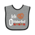 thumbnail image 1 of Inktastic Ich Liebe I Love Oktoberfest Pretzel Heart Boys or Girls Baby Bib, 1 of 4