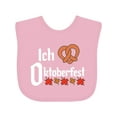 thumbnail image 1 of Inktastic Ich Liebe I Love Oktoberfest Pretzel Heart Boys or Girls Baby Bib, 1 of 4