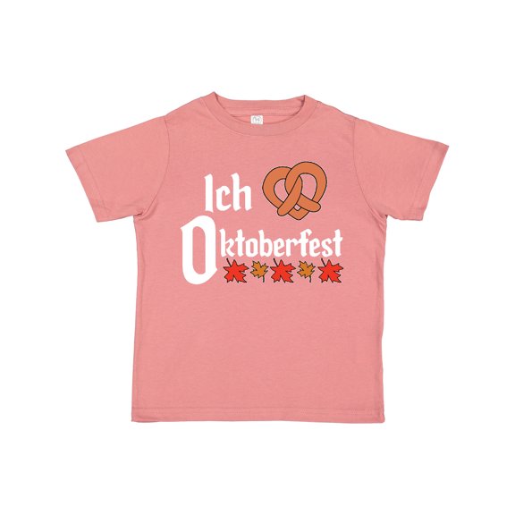 Inktastic Ich Liebe I Love Oktoberfest Pretzel Heart Boys or Girls Toddler T-Shirt