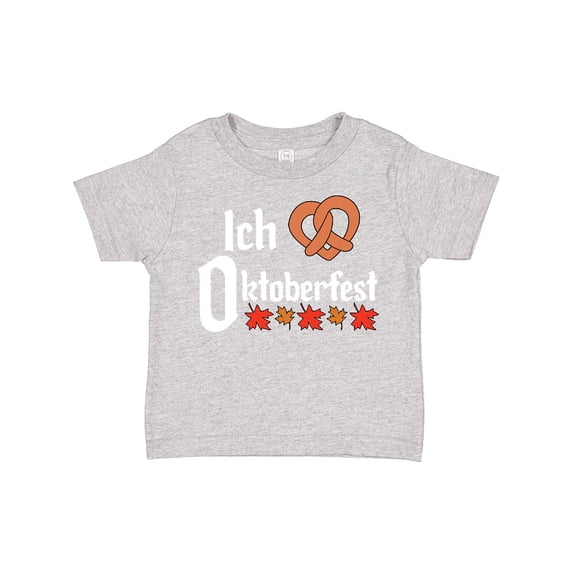 Inktastic Ich Liebe I Love Oktoberfest Pretzel Heart Boys or Girls Toddler T-Shirt