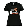 thumbnail image 1 of Inktastic Ich Liebe - I Love Oktoberfest Pretzel Heart Women's Plus Size T-Shirt, 1 of 5