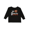 thumbnail image 1 of Inktastic Ich Liebe I Love Oktoberfest Pretzel Heart Boys or Girls Long Sleeve Toddler T-Shirt, 1 of 5