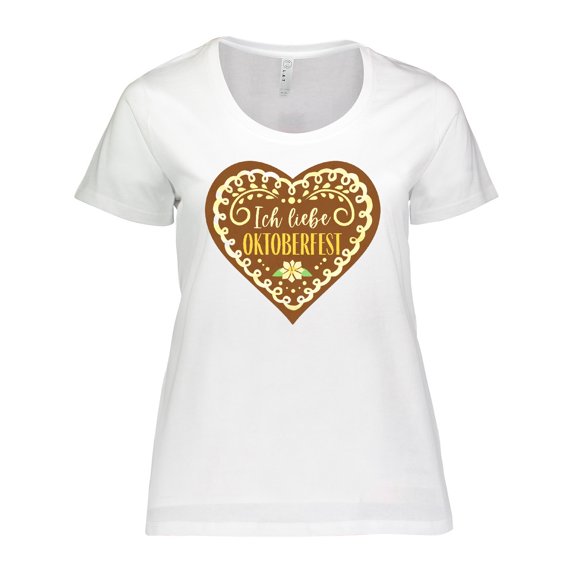 Inktastic Ich Liebe Oktoberfest Women's Plus Size T-Shirt