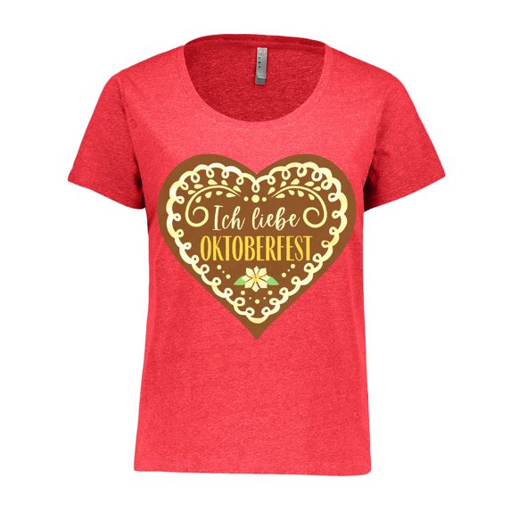 Inktastic Ich Liebe Oktoberfest Women's Plus Size T-Shirt