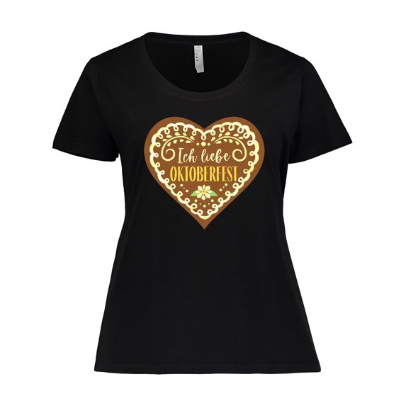 Inktastic Ich Liebe Oktoberfest Women's Plus Size T-Shirt