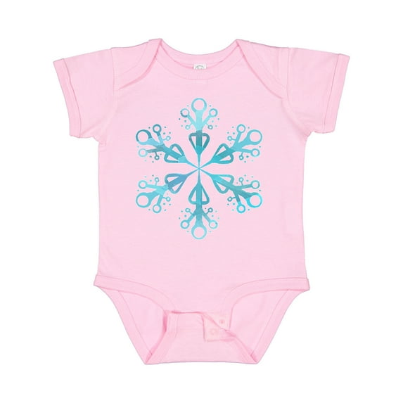 Inktastic Icy Blue Winter Snowflake Boys or Girls Baby Bodysuit