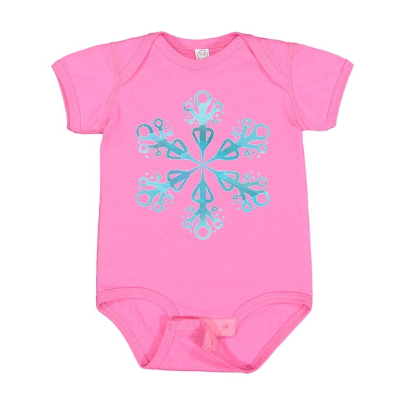 Inktastic Icy Blue Winter Snowflake Boys or Girls Baby Bodysuit