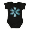 thumbnail image 1 of Inktastic Icy Blue Winter Snowflake Boys or Girls Baby Bodysuit, 1 of 5