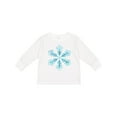 thumbnail image 1 of Inktastic Icy Blue Winter Snowflake Boys or Girls Long Sleeve Toddler T-Shirt, 1 of 5
