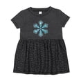 thumbnail image 1 of Inktastic Icy Blue Winter Snowflake Girls Baby Dress, 1 of 5
